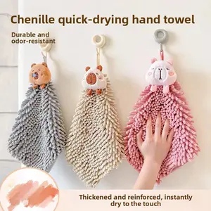 SleekHush 5PCS Hanging Cute Chenille Hand Towels - Thickened Wash Towel, Soft Absorbent, Quick Drying, Durable, Odor Resistant - for Indoor Recreation (Sports & Outdoor Leisure Equipment),summervibes
