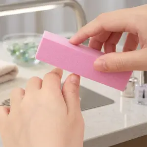 Professional Nail Buffing Block Dual Grit High Density Sponge Non-Tear Design. Progressive Grit Emery Boards Ergonomic Grip Anti Slip Texture. Portable Salon Grade Manicure Pedicure Polishing Kit for Hands and Feet Universal Care Tool.