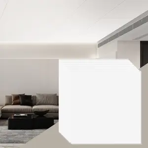 VEVOR Ceiling Tiles,  12-Pack 24 x 24 in, Drop Ceiling Tiles Premium PVC Foam Sheet, Fire-Rated & Good Flexibility & Easy Installation, Ceiling Covering for Home/Office Decoration, Smooth White