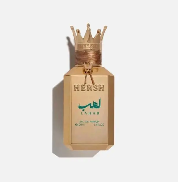 Lattafa Hersh Lahab Men's Cologne, 100ml - Aromatic Amberwood, Spicy Woody, Musky Scent, Long-Lasting Bottle Men's Fragrance, Scent-Mimicking, Strong, Perfume-Inspired
