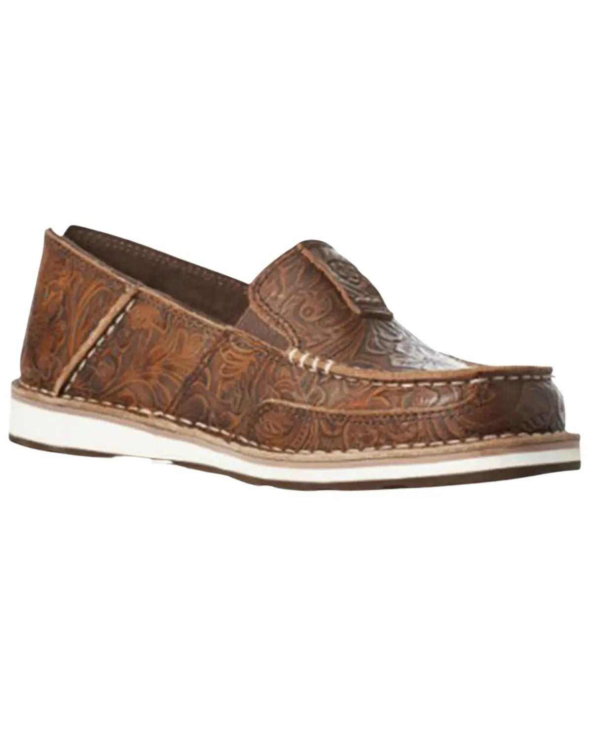 Ariat Women's Women'S Floral Embossed Cruiser Shoes Moc Toe - 10035831