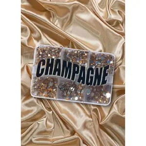 CHAMPAGNE FACE GEM VARIETY SIZE RHINESTONE PACK- COSMETIC AND NAIL ART RHINESTONES