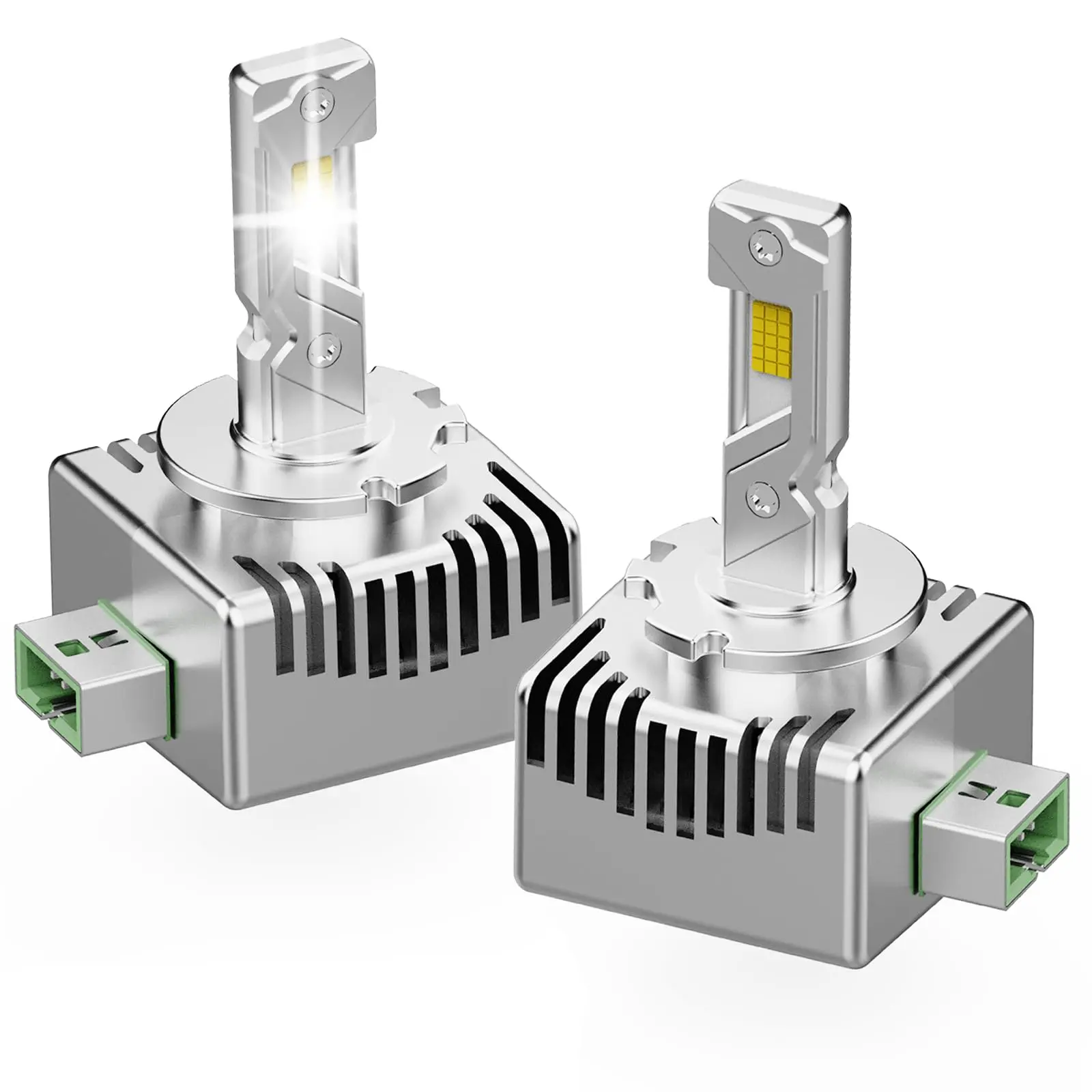 ODUKAKO D3S D3R Light Bulbs,3x Brightness,1:1 Xenon HID Size Replace 66340 42403 42302 Light Bulbs,Plug and Play High Power,Build-in Silent Fan,6000K Cool White,Pack of 2