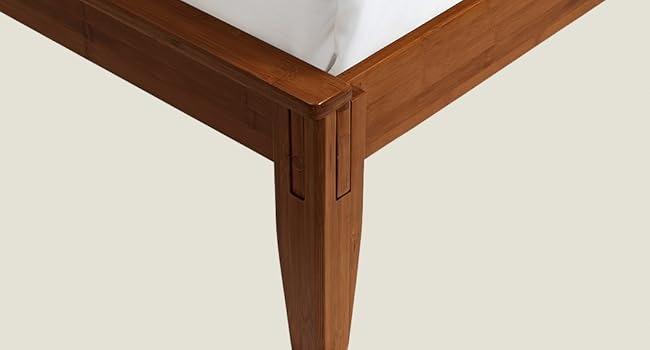 Yechen Bed Frame, Bamboo Platform Bed with Headboard, Noise Free Wood Slats and Metal Beam Support, Easy Assembly with Mortise & Tenon Joint, No Box Spring Needed, Japanese Style, (Queen, King) (Natural, Walnut) Yechen Bed Frame, Bamboo Platform Bed with Headboard, Noise Free Wood Slats and Metal Beam Support, Easy Assembly with Mortise & Tenon Joint, No Box Spring Needed, Japanese Style, (Queen, King) (Natural, Walnut)