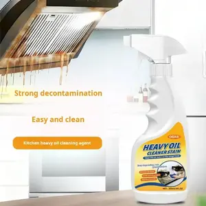 Oil Stain Remover Kitchen Cleaner, Powerful Grease Cleaning Agent, Range Hood Cleaning Solution, Durable Degreaser, Greasy Cleaning Spray