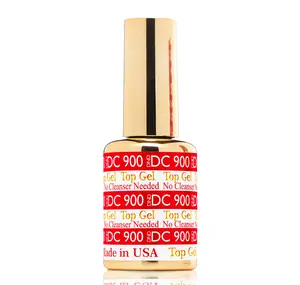 DND DC 900 Top Gel - No Cleanser Needed, 0.6OZ Polygel Nails, Nail Art, Nail Polish, Cutics, Cosmetic, Manicure, Nail Care
