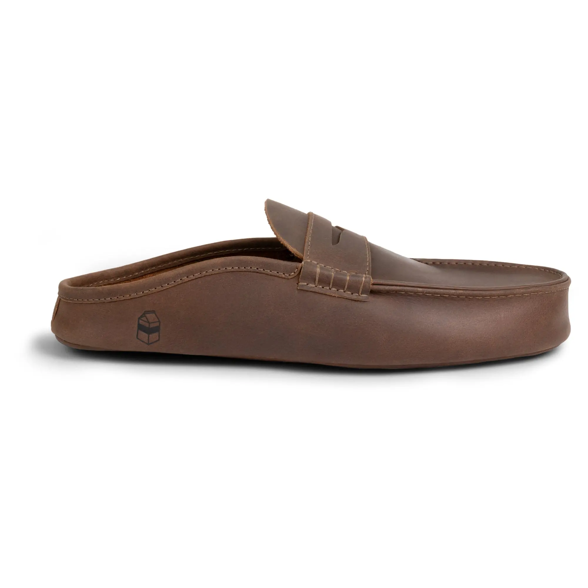 Open Heel Penny Loafer House Slippers