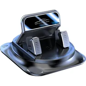 Dashboard Mobile Phone Holder, Car Phone Mount, 360-Degree Rotation, Anti-Slip Double-Layer, Shock-Absorbing Pad, Stable Navigation, Phone Holder For Car