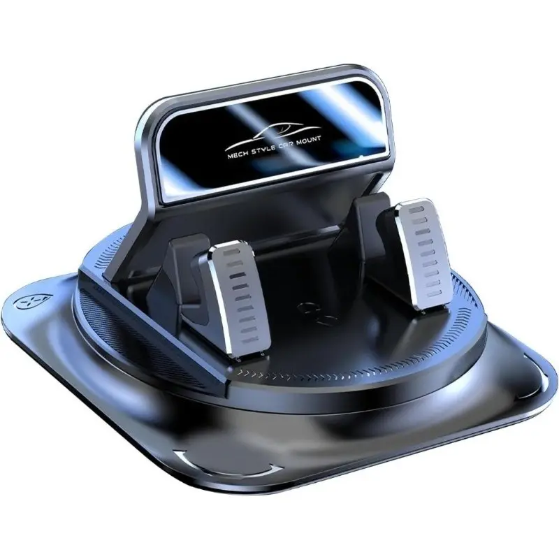 Dashboard Mobile Phone Holder, Car Phone Mount with 360-Degree Rotation, Anti-Slip Double-Layer Shock-Absorbing Pad, Keeps Phone Stable for Navigation