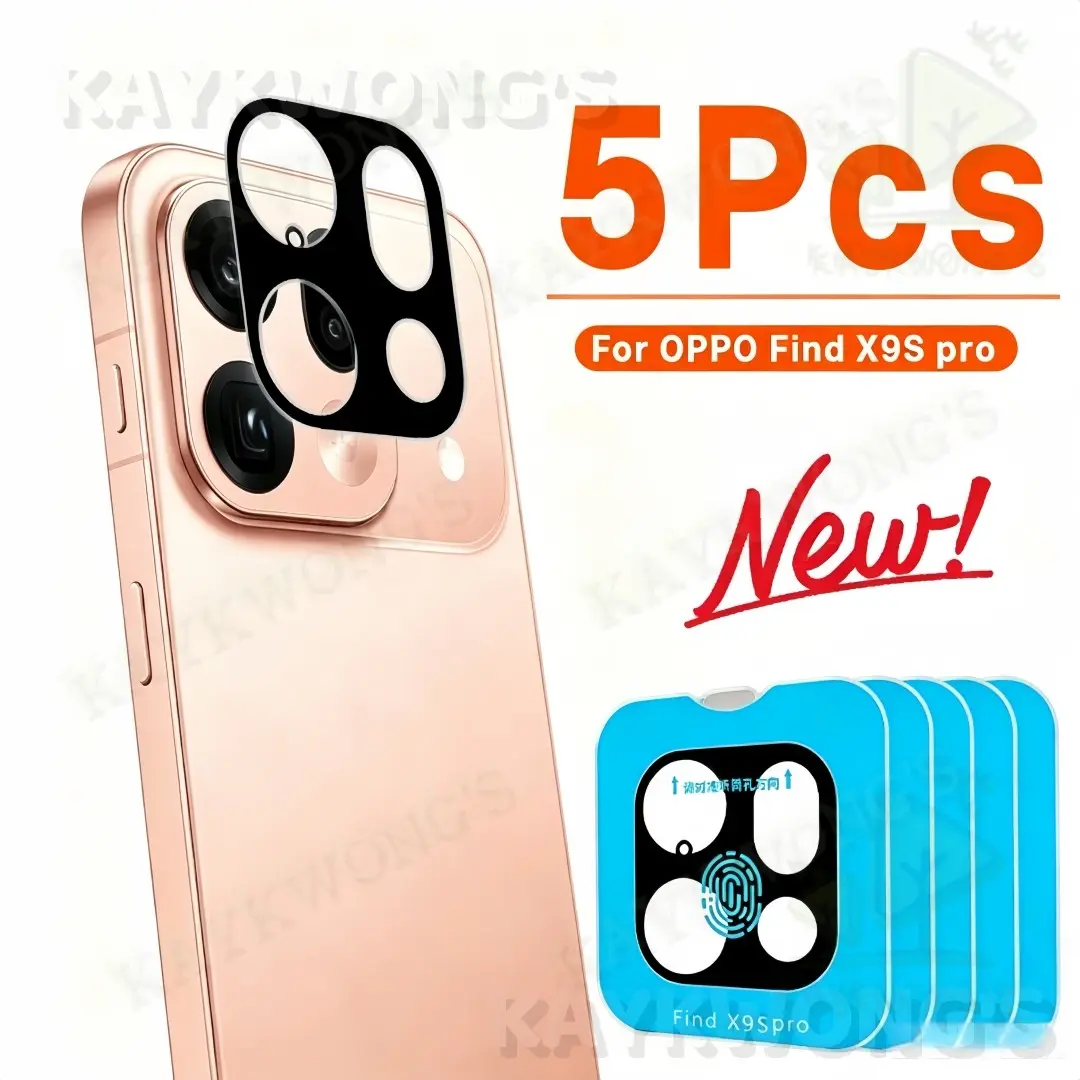 KAYKWONG'S For Oppo Find X9s Pro 5-Pack Bubble-Free Tempered Glass Film, HD Clarity, Fast Touch Response, Oil-Repellent Surface, Perfect Gift