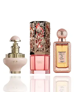 Lattafa Women's 3-Piece Rose Fragrance Bundle Pack - Juman Precious, Queen of Roses, Raneen Scents Trio, Elegant, Sweet, Long-Lasting, Daily Wear, Layer-Friendly, Gifts for Women, Elegant Women's Fragrance