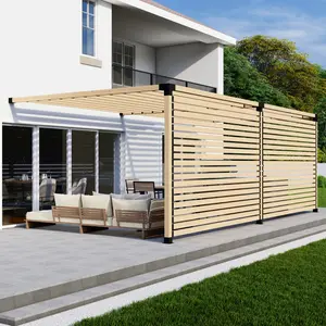 Kit for a Walled Pergola for Backyard Privacy
