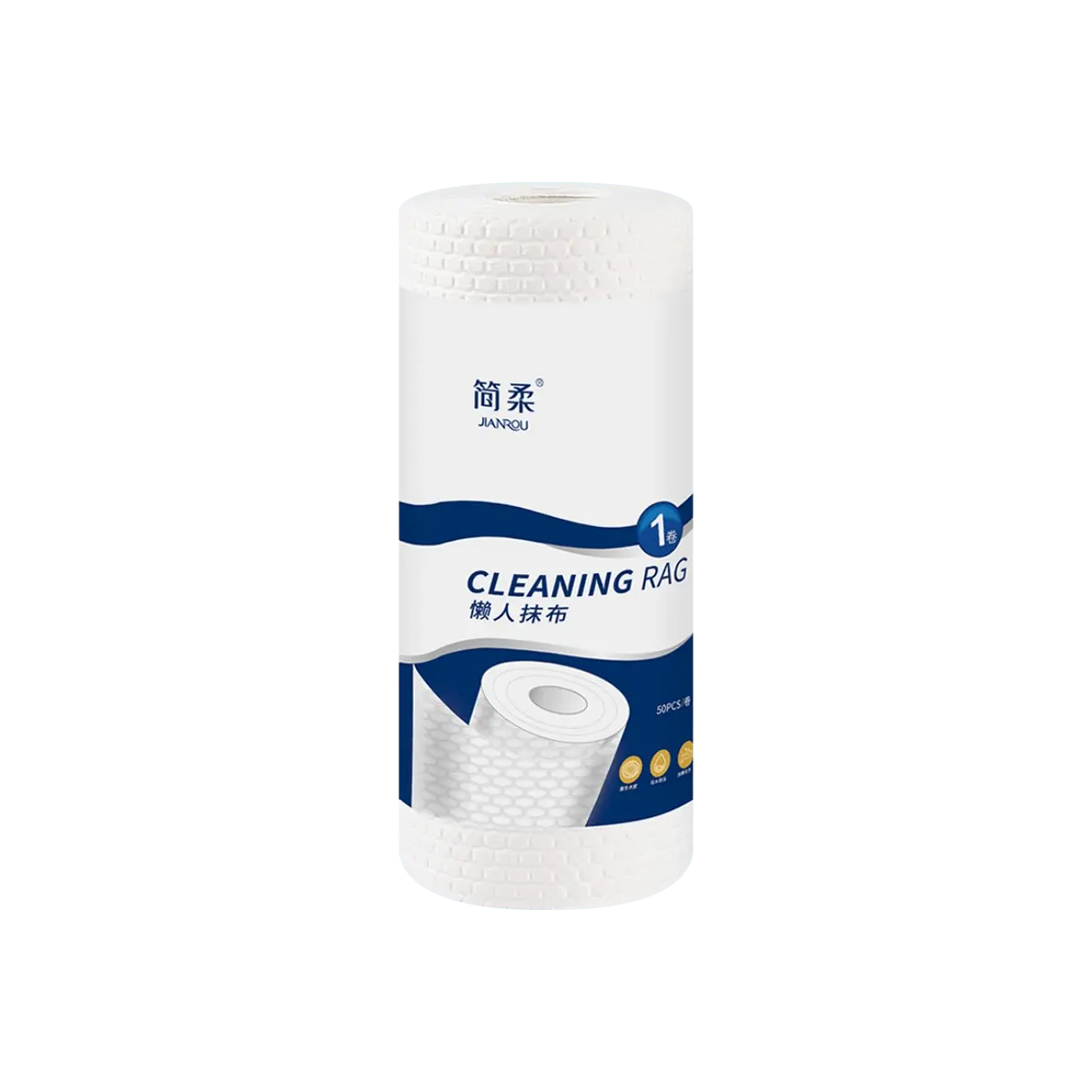 JIANROU Disposable Kitchen Paper Towels - Heavy Duty Absorbent & Oil-Locking for Wet/Dry Use, 50 Sheets