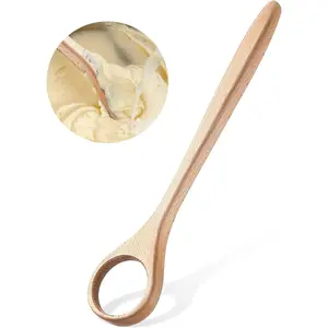12 Inch Wooden Danish Dough Whisk Sourdough Whisk Dough Mixer Bread Whisking Tool for Mixing Sourdough Bread Baking Supplies for Pastries, Egg, Pizza(1 Pcs)