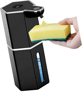 Automatic Soap Dispenser Touchless – 12oz USB Rechargeable Foaming Soap Dispenser with 4 Adjustable Levels, Waterproof Wall Mounted Hand Soap Dispenser for Bathroom & Kitchen