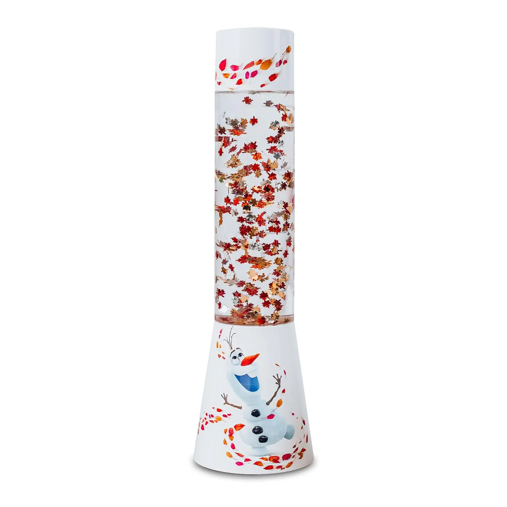 Disney Frozen 2 Olaf Cartoon Glowing Novelty Lamp, 12-In Tall Glitter Motion Home Lighting Fixture, Cartoon Glowing Novelty Lighting
