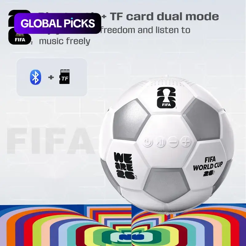 2026 FIFA World Cup Bluetooth Portable Bass Boost Party Speaker, Hi-Fi Audio with Bluetooth / TF Card Support, Stereo Sound with Deep Bass, Ideal for Home Parties & Outdoor Beach Outings #GLOBAL PICKS