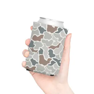 Everything Seamless Camo Can Cooler - Can Cooler with Duck Camouflage Design | Hunting Season | Hunter Accessories | Camouflage Style
