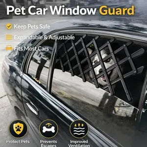 Universal Car Pet Window Guard Rail, Dog Safety Seat Barrier, Anti-Fall Anti-Interference, Essential Car Travel Accessory