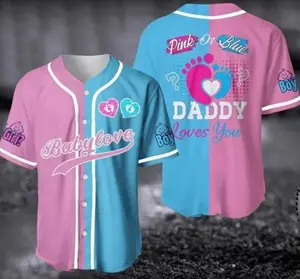Baby Reveal Baseball Jersey – Gender Reveal Party Shirt Unisex, Trendy Outfits, Stay Ahead of the Game, Easy to Wear, Just