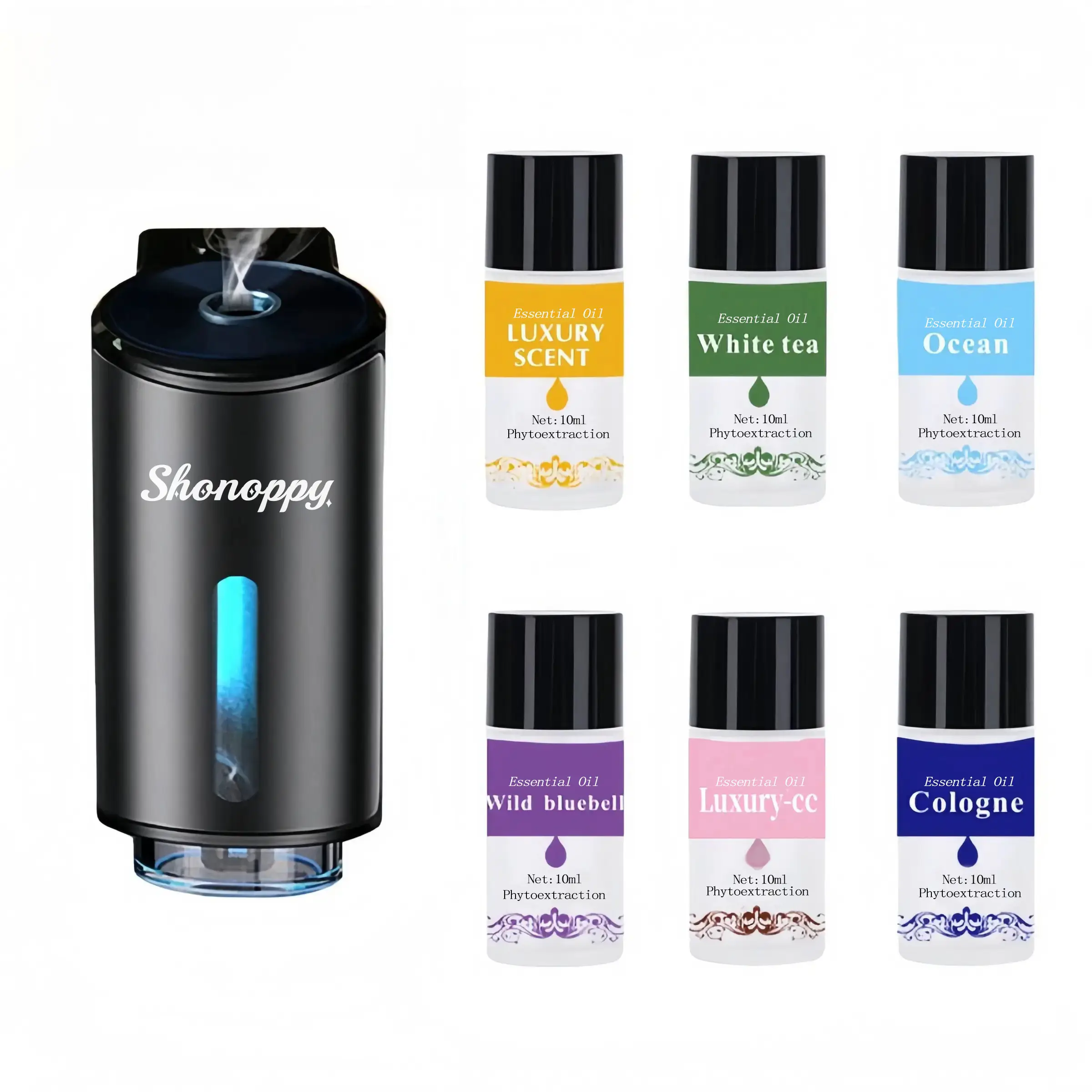 Shonoppy Car Air Fresheners Diffuser - 3/6/10*10ml Natural Perfume Essentials Oils, Car Aromatherapy Diffuser, Best Car Accessories Gift