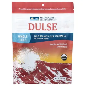 Maine Coast Sea Vegetables Dulse, Wild Atlantic Sea Vegetable, Whole Leaf, 2 oz (57 g)