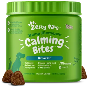 Zesty Paws Hemp Elements Calming Bites for Dogs