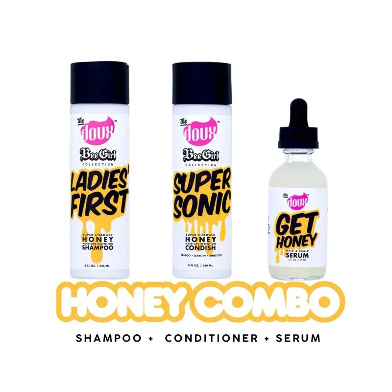 The Doux ‘Honey Combo’ Set Shampoo + Conditioner + Serum