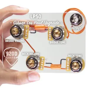 920D LP50-L Pre-Wired Wiring Harness Kit with Long Shafts for Gibson Les Paul