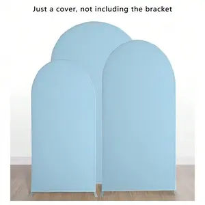 Elastic Spandex Polyester Blend U-Shaped Half-Round Arch Curtain Backdrop Stand Cover, Double-Sided Party Decoration Supplies, Indoor Backdrops for Hen Party, All-Season Use (Metal Frame Not Included)