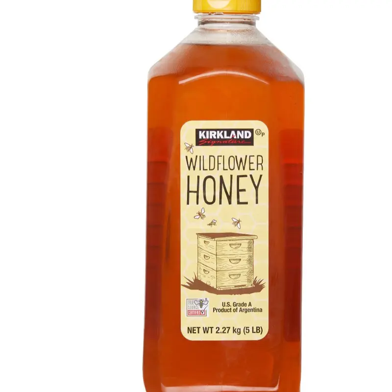Wild Flower Honey, 5 lb Pure Unprocessed Raw Honey for Daily Consumption
