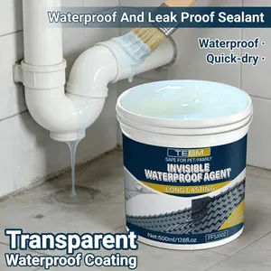 Multi-Purpose Invisible Sealing Waterproof Glue Kit, Fast Drying Long-Lasting, Effective Water Proof Coating for RV Roofs, Home Roofs