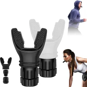 Running Breathing Exercise Tool,Adjustable Respiratory Resistant,Portable Lung Capacity Abdominal Breathing Trainer Home Workout Equipment Gym Accessories