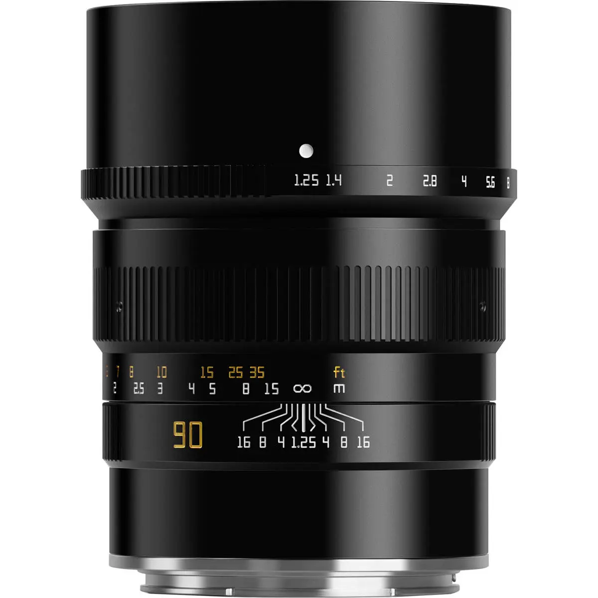TTArtisan 90mm f/1.25 Fixed Focal Prime Lens - High Aperture, Manual Focus, for Hasselblad X1D, Black