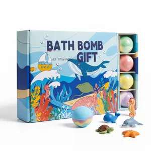 12 Pack Bath Bombs for Kids with Surprise Ocean Toys, Natural Fizzy Bubble Bath Bombs, Skin-Safe for Sensitive Skin, Easter Gifts for Boys Girls