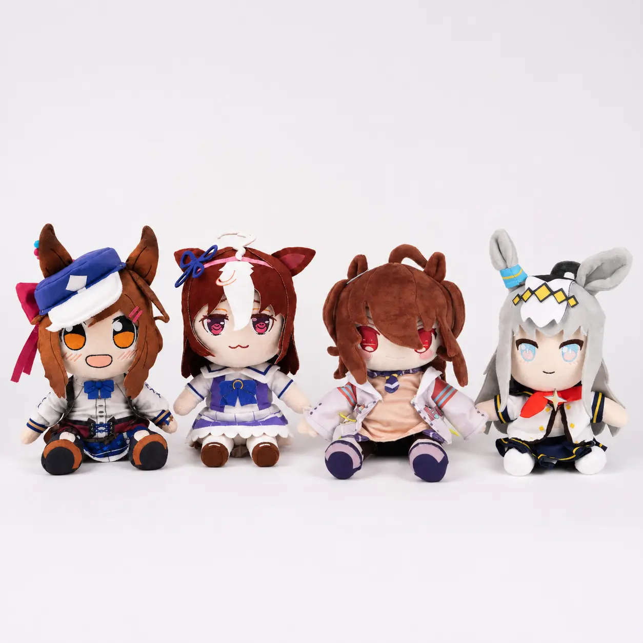 [LARK PINE] MAMBO HACHIMI Uma Musume Matikanetannhauser Plush | 27cm Cute Chibi Sitting Stuffed Toy | Anime Horse Girl Gift sohochic