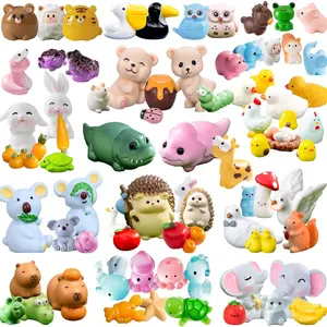 100pcs Mini Resin Figurines Miniature Figures Ornament Fairy Accessories Landscape Dollhouse Aquarium Tiny Crafts