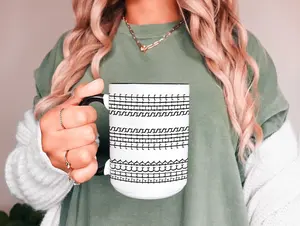 Funny Coffee Mug with Hidden Swear Message - Fuck This Shit - Best Friend Gifts - Sarcastic Office Cup - Tea Mug