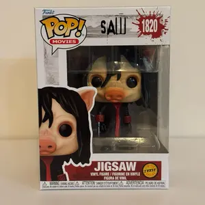 Funko Pop Jigsaw 1820 Chase Vinyl Figure from Saw Movie Series Collectible Toy