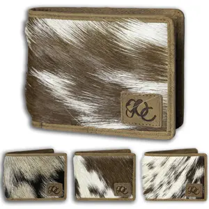 UC Leather Hair on Bifold Wallet for Men and Women with RFID-Blocking Technology