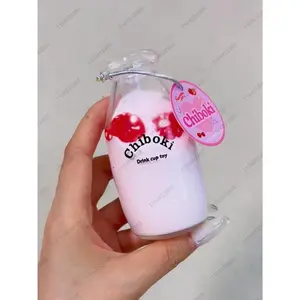 Milk Bottle Stress Ball Boba Tea Fidget Toy Water Bottle Squishy Anti Stress Funny Novelty Toy Stress Relief Toys For Children