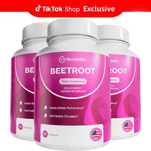 【BUY 2 GET 1 FREE】Rosabella Organic Beetroot Capsules (1300mg) for Blood Flow & Heart Health