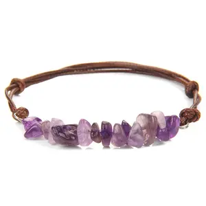 Crystal Chips Bracelet Natural Healing Crystal Gorgeous Stone Gemstone Jewelry Energy Love Girlfriend Boyfriend Souvenir Valentine Anniversary New Year Christmas Halloween Birthday Gift
