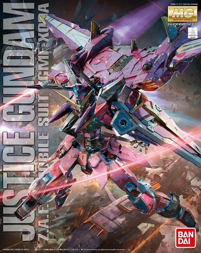 Bandai Hobby Gundam SEED Justice Gundam MG 1/100 Scale Model Kit