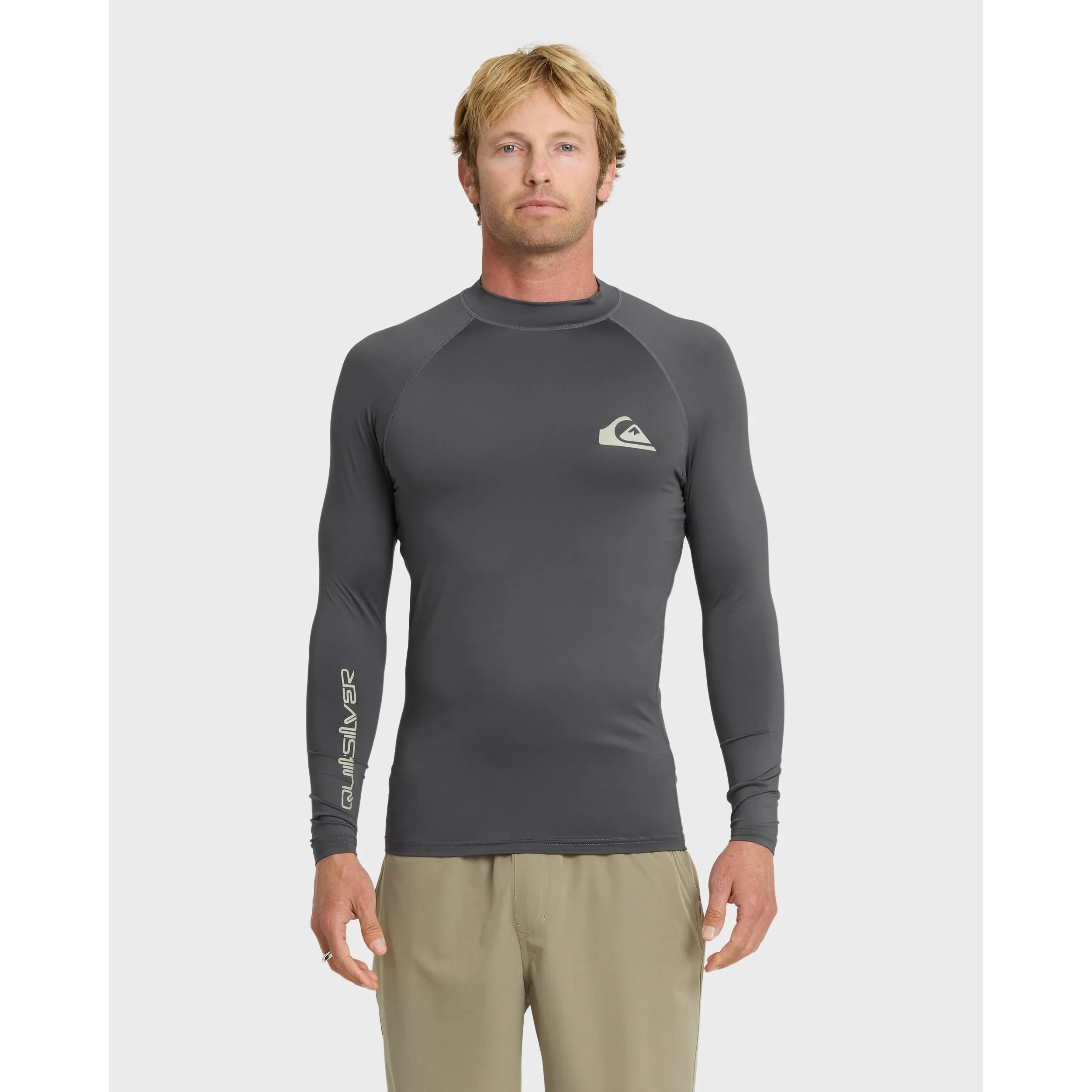 Quiksilver | Everyday Upf 50 Long Sleeve Rashguard | UPF Sun Protection Recycled Materials | Surf & Swim & Sun Protection & Everyday Wear