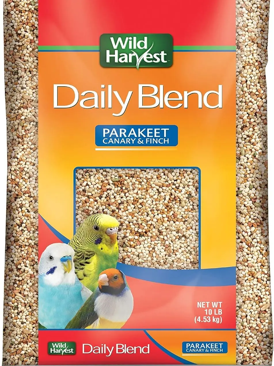 Daily Blend Nutrition Diet for Parakeet, Canary and Finch, Orange flavored, 10 Pounds