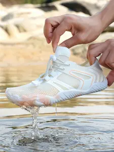 Unisex Lightweight Breathable Quick Drying River Trekking Shoes, Sporty Lace Up Water Shoes, Water Footwear for Beach Hiking, Swimming, Drifting, Diving, Outdoor Sneakers, Water Aqua Shoes