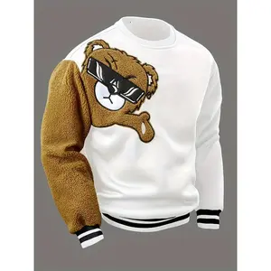 Men's casual sweatshirt - Relaxed fit, Polyester, Details, Machine washable, Crew neck, Long sleeves(Raincoats)