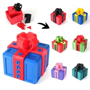 Fun Gift Box Magic Cube, Detachable Assembly, Stress Relief Puzzle Toy, Creative Decoration, Small Portable Size, Suitable for All Ages