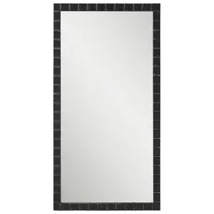 Dandridge Black Industrial Mirror